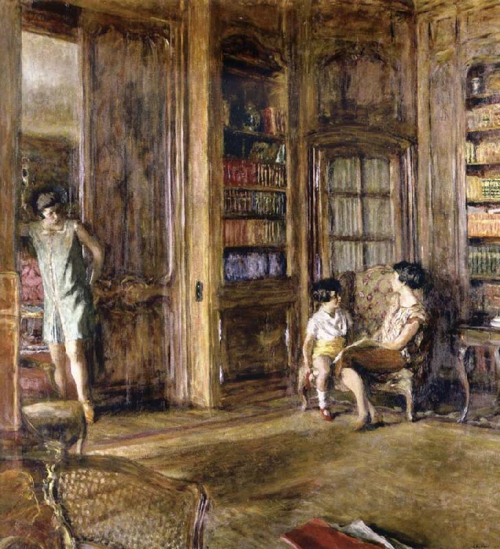 In the Library, Edouard Vuillard